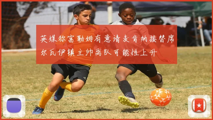 英媒称富勒姆有意请麦肯纳接替席尔瓦伊镇主帅离队可能性上升